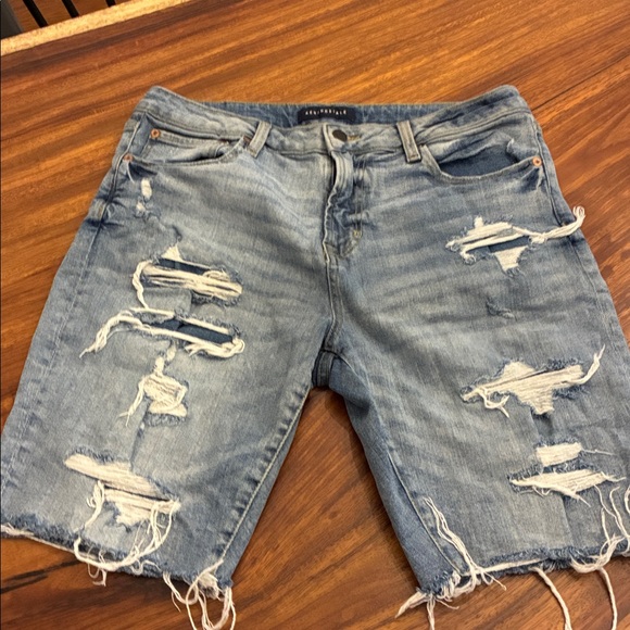 Aeropostale Blue Slim Cut-Off Denim - Picture 1 of 2